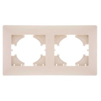 Рамка 2-м Bravo беж. GUSI С1020-003