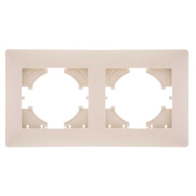 Рамка 2-м Bravo беж. GUSI С1020-003