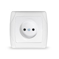 Розетка 1-м СП Маргарита 16А IP20 без заземл. защ. шторки бел. UNIVersal М0022 Розетка 1-м СП Маргарита 16А IP20 без заземл. защ. шторки бел. UNIVersal М0022