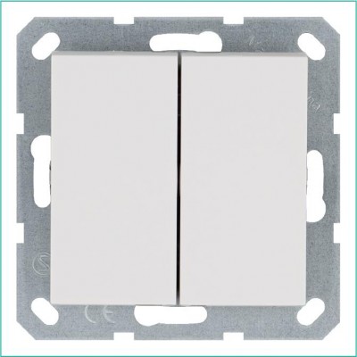 Переключатель перекрестный 1-кл. 10А IP20 механизм бел. глянцевый Jasmart G3013W