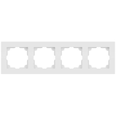 Рамка 4-м СП Accent 6-504-01М бел. матов. Intro Б0063759