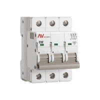 Выключатель автоматический модульный 3п C 32А 6кА AV-6 AVERES EKF mcb6-3-32C-av Выключатель автоматический модульный 3п C 32А 6кА AV-6 AVERES EKF mcb6-3-32C-av