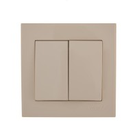 Выключатель 2-кл. СП Rain IP20 крем. LEZARD 703-0303-101 Выключатель 2-кл. СП Rain IP20 крем. LEZARD 703-0303-101