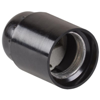 Патрон электрич. E27 Пкб27-04-К01 подвесной карболит. черн. (инд. упак.) IEK EPK10-04-02-K01 Патрон электрич. E27 Пкб27-04-К01 подвесной карболит. черн. (инд. упак.) IEK EPK10-04-02-K01