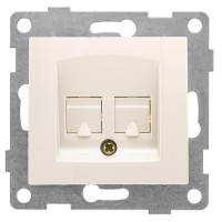 Розетка компьютерная 2-м СП Bravo RJ45 механизм беж. GUSI С10К2-003 Розетка компьютерная 2-м СП Bravo RJ45 механизм беж. GUSI С10К2-003