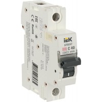Выключатель автоматический модульный 1п C 40А M06N ARMAT IEK AR-M06N-1-C040 Выключатель автоматический модульный 1п C 40А M06N ARMAT IEK AR-M06N-1-C040