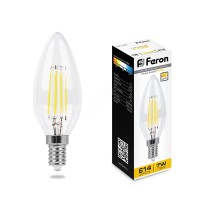 Лампа светодиодная LED 7вт Е14 теплый свеча FILAMENT диммируемая Лампа светодиодная LED 7вт Е14 теплый свеча FILAMENT диммируемая