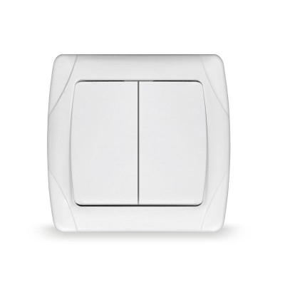 Выключатель 2-кл. СП Маргарита 10А IP20 бел. UNIVersal М0023 Выключатель 2-кл. СП Маргарита 10А IP20 бел. UNIVersal М0023