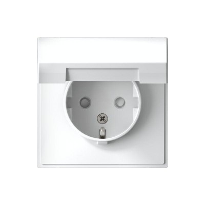 Розетка ArtGallery 16А IP20 с заземл. защ. шторки с крышкой механизм бел. SE GAL000146