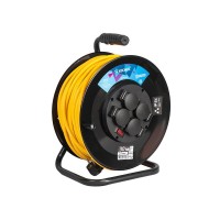 Удлинитель на катушке 4х30м с заземл. 16А IP54 4кВт ПВС 3х2.5 термозащ. КОСМОС YKKsm30m-4g-Z(2.5)IP