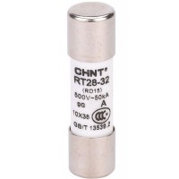 Вставка плавкая цилиндрическая RT28-32 10А 10х38 (R) CHINT 520478 Вставка плавкая цилиндрическая RT28-32 10А 10х38 (R) CHINT 520478