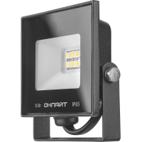 Прожектор светодиодный 71 656 OFL-10-4K-BL-IP65-LED 10Вт 4000К IP65 800лм черн. ОНЛАЙТ 71656