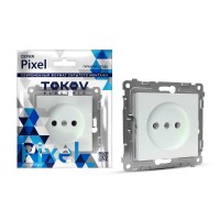 Розетка 1-м СП Pixel 16А IP20 без заземл. защ. шторки механизм перламутр. TOKOV ELECTRIC TKE-PX-R1SF-C04 Розетка 1-м СП Pixel 16А IP20 без заземл. защ. шторки механизм перламутр. TOKOV ELECTRIC TKE-PX-R1SF-C04
