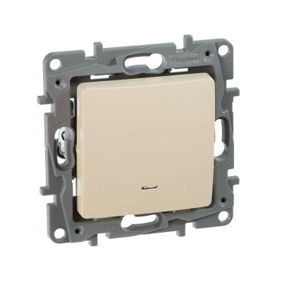 Выключатель 1-кл. СП Etika 10А IP20 250В 10AX с подсветкой/индикацией безвинтов. зажимы механизм сл. кость IEK 672303 Выключатель 1-кл. СП Etika 10А IP20 250В 10AX с подсветкой/индикацией безвинтов. зажимы механизм сл. кость IEK 672303