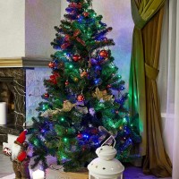 Гирлянда светодиодная "Твинкл Лайт" 20м 160LED мультиколор 10Вт 220-240В IP20 с контроллером 8 режимов провод ПВХ темн. зел. Neon-Night 303-119 Гирлянда светодиодная "Твинкл Лайт" 20м 160LED мультиколор 10Вт 220-240В IP20 с контроллером 8 режимов провод ПВХ темн. зел. Neon-Night 303-119