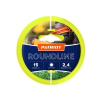 Леска Roundline D2.4мм L15м 240-15-1 на пластиковой обойме блистерн. тип круглая желт. PATRIOT 805201017 Леска Roundline D2.4мм L15м 240-15-1 на пластиковой обойме блистерн. тип круглая желт. PATRIOT 805201017