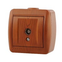 Розетка телевизионная проходная TV ОП Nata сосна LEZARD 710-0800-129 Розетка телевизионная проходная TV ОП Nata сосна LEZARD 710-0800-129