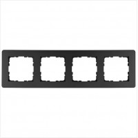 Рамка 4-м G-Flex антрацит Jasmart G1104B