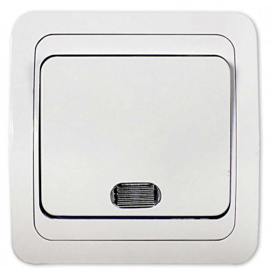 Выключатель 1-кл. СП Classico 2121 10А IP20 с подсветкой бел. ASD / IN HOME 4680005959853 Выключатель 1-кл. СП Classico 2121 10А IP20 с подсветкой бел. ASD / IN HOME 4680005959853