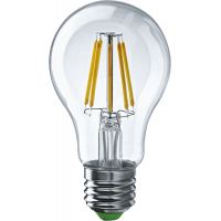 Лампа светодиодная филаментная 80 877 OLL-F-A60-13-230-4K-E27 13Вт грушевидная прозрачная 4000К нейтр. бел. E27 1300лм 220-240В ОНЛАЙТ 80877