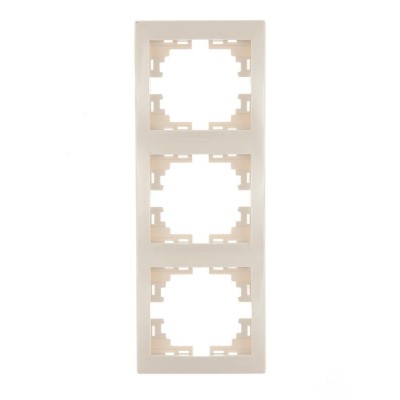 Рамка 3-м Mira вертикал. крем. LEZARD 701-0300-153 Рамка 3-м Mira вертикал. крем. LEZARD 701-0300-153