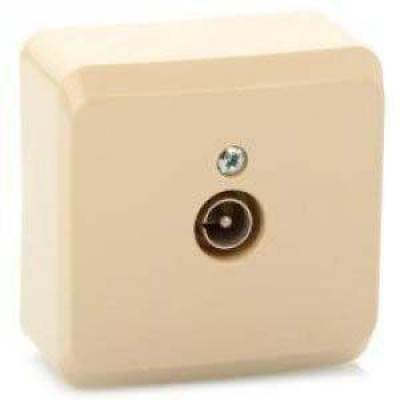 Розетка телевизионная TV 1-м ОП Этюд крем. SE TVA-002K Розетка телевизионная TV 1-м ОП Этюд крем. SE TVA-002K