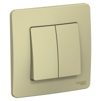 Выключатель 2-кл. СП Blanca 10А IP20 (сх. 5) 250В беж. SE BLNVS010507 Выключатель 2-кл. СП Blanca 10А IP20 (сх. 5) 250В беж. SE BLNVS010507