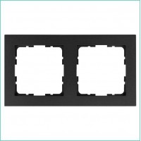 Рамка 2-м G-Classic антрацит Jasmart G1002B