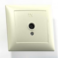 Розетка телевизионная оконечная TV 1-м СП Селена РТВ1-0-399 сл. кость Кунцево 8150 Розетка телевизионная оконечная TV 1-м СП Селена РТВ1-0-399 сл. кость Кунцево 8150