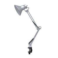 Светильник настольный СНС 13С 60Вт E27 230В под лампу на струбцине серебр. (кор.) IN HOME 4690612012889