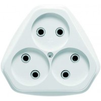 Розетка 3-м ОП РА10-387 10А IP20 бел. Кунцево 5920 Розетка 3-м ОП РА10-387 10А IP20 бел. Кунцево 5920