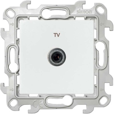 Розетка телевизионная одиночная TV СП Simon 24 IP20 механизм бел. Simon 2450477-030 Розетка телевизионная одиночная TV СП Simon 24 IP20 механизм бел. Simon 2450477-030