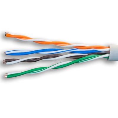 Витая пара U/UTP кат 5e 4x2xAWG24 Standart Cu LSZH нг(А)-HF IN 305м