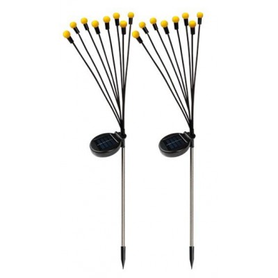 Светильник светодиодный садовый SLR-S04-YS2 "Светлячки" желт. на солнечн. батарее (уп.2шт) ФАZА 5012806