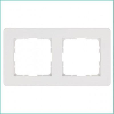 Рамка 2-м G-Flex бел. глянцевый Jasmart G1102W