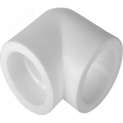 Угольник 90 мм 90 град., полипропиленовый PPR, белый
