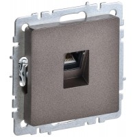 Розетка компьютерная СП RJ45 кат.5E BRITE РК10-БрТБ механизм бронза IEK BR-K10-1-K45 Розетка компьютерная СП RJ45 кат.5E BRITE РК10-БрТБ механизм бронза IEK BR-K10-1-K45