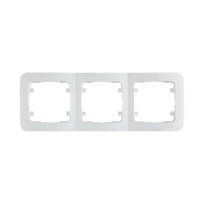Рамка 3-м Lillium горизонт. бел. Makel 71013 Рамка 3-м Lillium горизонт. бел. Makel 71013