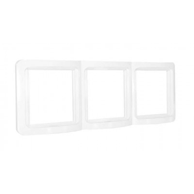 Рамка 3-м Валери верт. бел. UNIVersal ВР003В