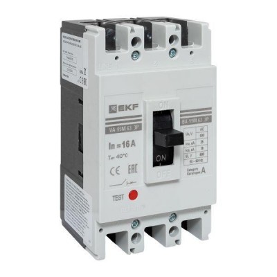 Выключатель автоматический 3п 63/16А 25кА ВА-99М PROxima EKF mccb99-63-16m