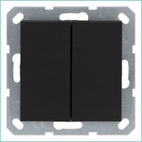 Переключатель проходной 2-кл. 10А IP20 механизм черн. матов. soft touch Jasmart G3022PB Переключатель проходной 2-кл. 10А IP20 механизм черн. матов. soft touch Jasmart G3022PB