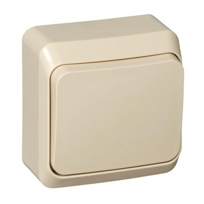 Выключатель 1-кл. ОП Этюд 10А IP20 крем. SE BA10-001K Выключатель 1-кл. ОП Этюд 10А IP20 крем. SE BA10-001K