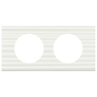 Рамка 2-м Celiane Corian бел. рельеф Leg 069012