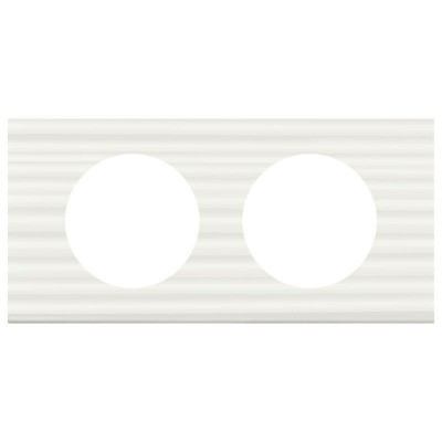 Рамка 2-м Celiane Corian бел. рельеф Leg 069012