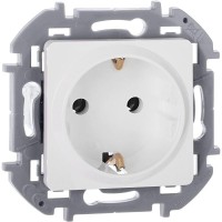 Розетка 1-м СП Inspiria 16А IP20 250В 2P+E немецк. стандарт механизм бел. IEK 673720