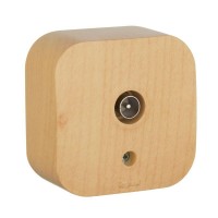 Розетка телевизионная TV 1-м ОП Quteo IP20 с топологией "звезда" дерево IEK 782269