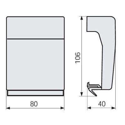 Тройник для канал-плинтуса DBN B корич. DKC 03264