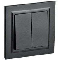 Выключатель 2-кл. СП BRITE ВСР10-2-0-БрЧ 10А в сборе черн. IEK BR-V20-0-10-K02-F Выключатель 2-кл. СП BRITE ВСР10-2-0-БрЧ 10А в сборе черн. IEK BR-V20-0-10-K02-F