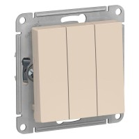 Выключатель 3-кл. СП AtlasDesign 10А IP20 (сх. 1+1+1) 10AX механизм беж. SE ATN000231 Выключатель 3-кл. СП AtlasDesign 10А IP20 (сх. 1+1+1) 10AX механизм беж. SE ATN000231