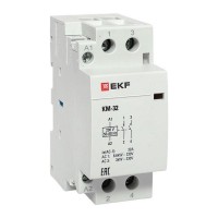 Контактор модульный КМ 32А 2NО (2 мод.) EKF km-2-32-20 Контактор модульный КМ 32А 2NО (2 мод.) EKF km-2-32-20